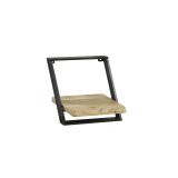Wandschap set/3 lean / Massief acacia naturel