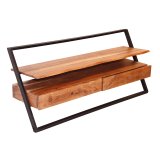 TV-meubel lean 2L / Massief acacia naturel