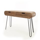 Kaptafel 2L barrel / Massief mango zandkleur