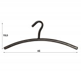 Garderobehanger ronde buis. VPE6 / Zwart