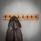 Kapstok edge 8 haken / Massief acacia naturel