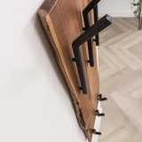 Kapstok edge 2x3 haken hoog / Massief acacia naturel