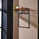 Kapstok custom hoog 2x4 haken / Massief acacia naturel