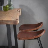 Bartafel live edge 2+3 dik / Massief acacia naturel