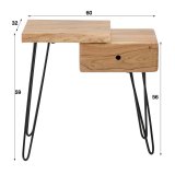 Side table/ nachtkastje edge links. Het ladeblok zi