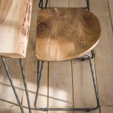 Kruk hout ergo. VPE2 / Massief acacia naturel