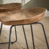 Kruk hout ergo. VPE2 / Massief acacia naturel