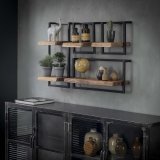 Wandplank edge 30cm / Massief acacia naturel