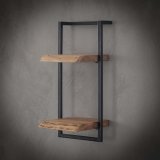 Wandplank edge 30cm, 65cm hoog / Massief acacia naturel