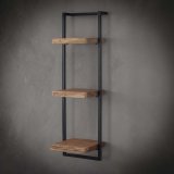 Wandplank edge 30cm 100 cm hoog / Massief acacia naturel