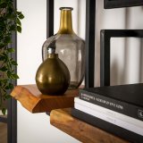 Wandplank edge 30cm 100 cm hoog / Massief acacia naturel