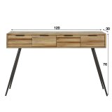 Haltafel 4L Teca strip / Teakhout verweerd