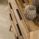 Ladekast 6L Teca strip / Teakhout verweerd