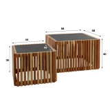 Salontafel set/2 slate