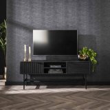TV-meubel 2D marina / Massief mango zwart