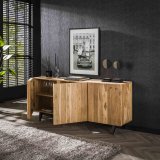 Dressoir 3 deuren block / Massief acacia naturel