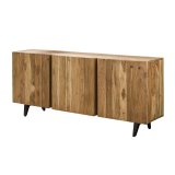 Dressoir 3 deuren block / Massief acacia naturel