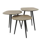 Salontafel set/3 point metallic / Brons antiek / Brons antiek