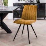 Stoel velvet straight stitch. VPE4 / Goudkleurig velours