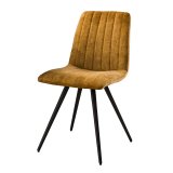 Stoel velvet straight stitch. VPE4 / Goudkleurig velours