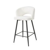 Barstoel boucle salon. VPE2 / Boucle wit