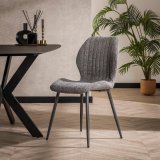 Stoel boucle lendesteun. VPE4 / Boucle grijs