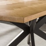 Eetkamertafel 200 visgraat fineer / Naturel eiken