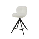 Barstoel comfort draaibaar. VPE2 / Boucle wit