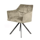 Armstoel raster draaibaar. VPE2 / Champagne velours