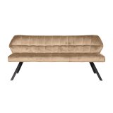 Eetkamerbank raster / Champagne velours