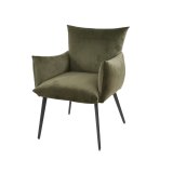 Eetkamerfauteuil lobby / Groen velours