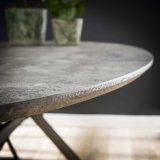 Eetkamertafel ovaal 200 / 3D betonlook grijs