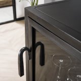 Wijnkast Ruff metal / Gun metal