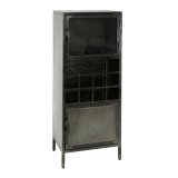 Wijnkast Ruff metal / Gun metal