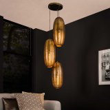 Hanglamp 3L cosmic getrapt / Brons antiek