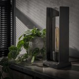 Tafellamp H-profiel / Zwart nikkel
