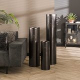Vloerlamp Ø20 cilinder 60cm / Zwart nikkel