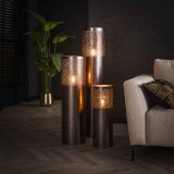 Vloerlamp Ø25 cilinder 90cm / Zwart nikkel