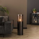 Vloerlamp Ø25 cilinder 90cm / Zwart nikkel
