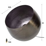 Tafellamp Ø50 basket XL / Zwart nikkel