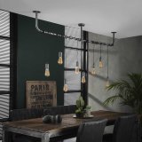Hanglamp 8L wikkel / Oud zilver
