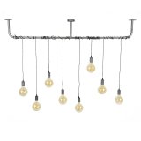 Hanglamp 8L wikkel / Oud zilver