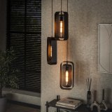 Hanglamp 3L mesh rotate / Artic zwart
