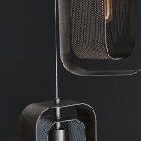 Hanglamp 3L mesh rotate / Artic zwart
