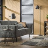 Vloerlamp 1L verstelbare metalen kap / Charcoal