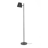 Vloerlamp 1L verstelbare metalen kap / Charcoal
