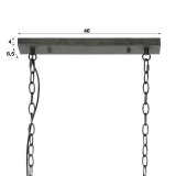 Hanglamp D20cm cylinder gaas/Slate grey