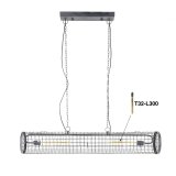Hanglamp D20cm cylinder gaas/Slate grey