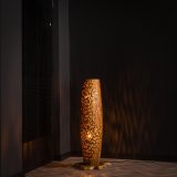 Vloerlamp S bars / Massief gerecycled teakhout