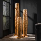 Vloerlamp S bars / Massief gerecycled teakhout